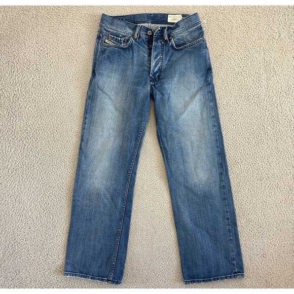 Diesel Quratt Jeans Ligth Wash Denim Button Fly Made In Italy - Picture 1 of 16